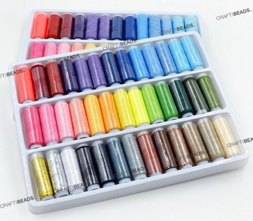 39pcs Assorted Mix Colors Sewing Quilting Thread Polyester Metallic All Purpose - Picture 1 of 1