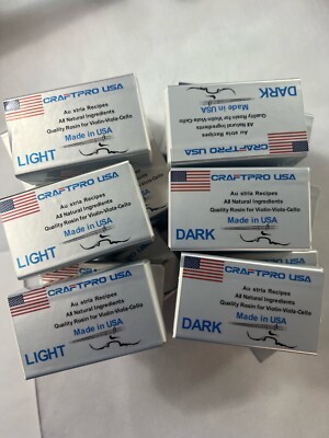 24 x --- CRAFTPRO USA--- QUALITY Violin-Viola-Cello Rosin Dark -Light