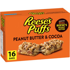 2-Pack Reese Puffs Reese's Peanut Butter  Cocoa Flavour Cereal Bars