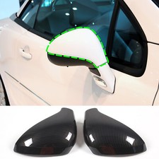 Cubierta de espejo retrovisor lateral de fibra de carbono ABS para Peugeot 207 308 2006-2014