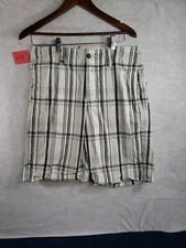 Men's Board Shorts Size 32 Mossimo Supply Co. Plaid Multi Color Cargo Pocket