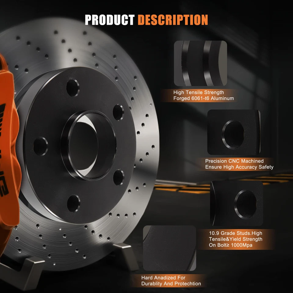 4X 20mm 5x112 Wheel Spacers 14x1.5 For Mercedes-Benz W204 W205 W206 W169 W176 Foto 4 de 4