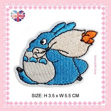 ??TOTORO CHU STUDIO GHIBL Full Embroidered Applique Iron Sew On Patch Badge UK??