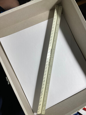 Vintage Staedtler Mars 987 19-31 Architect Scale Triangle Drafting Ruler NICE