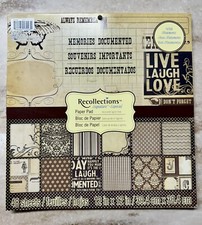 Recollections MEMORIES DOCUMENTED 12 x 12 Paper Pad 48 SHEETS Vintage NEW