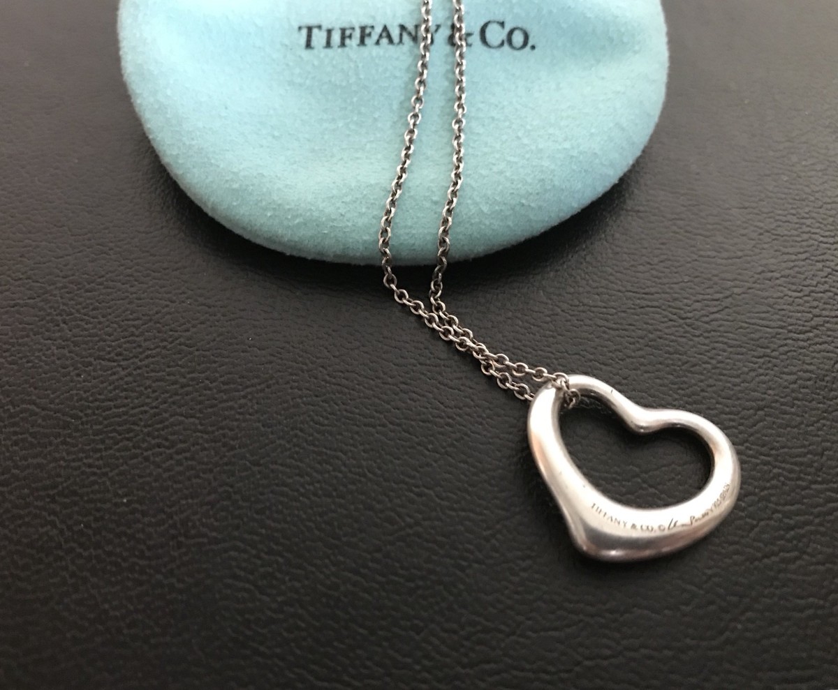 Tiffany & Co Elsa Peretti Sterling Silver 22mm Open Heart