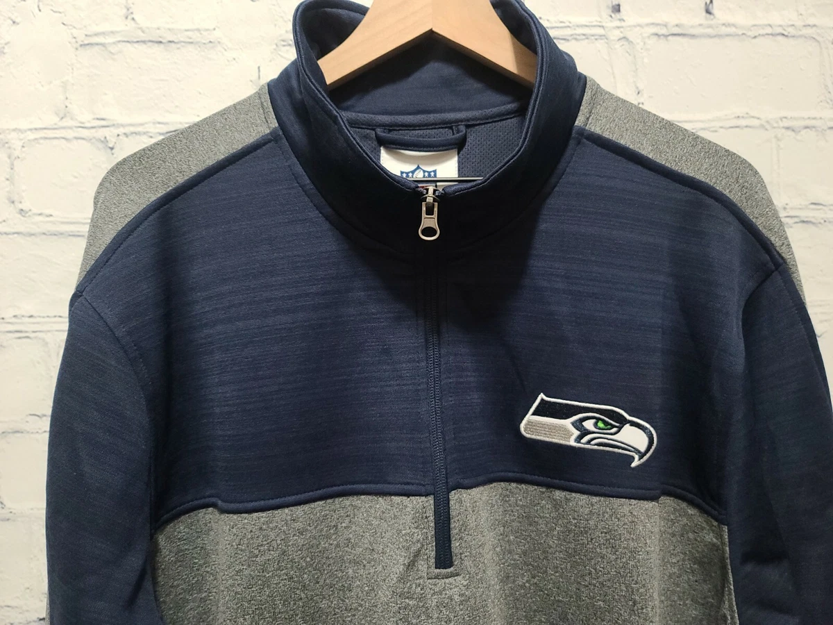 NWT NFL Seattle Seahawks Sideline 1/2 Zip Pullover Jacket Mens XL A102 |  eBay