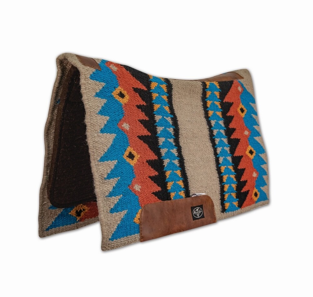 Couverture De Selle Western Coussin Laine Fait Main – Motif Nouvelle-Zélande – 14"