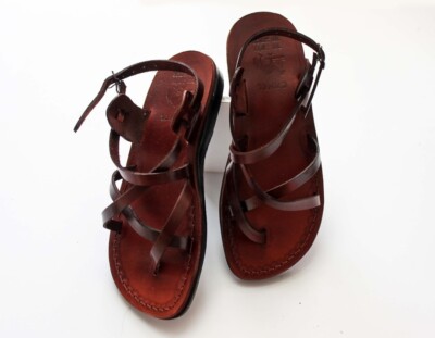 Pair Of Jesus Sandals size equal 39 eu flat leather sandals