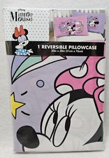 Disney Minnie Mouse Reversible Pillowcase , 1 Piece, 20"x30"/New