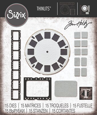 Tim Holtz ''VAULT PICTURE SHOW'' Sizzix Thinlits Cutting Dies Spring 2024