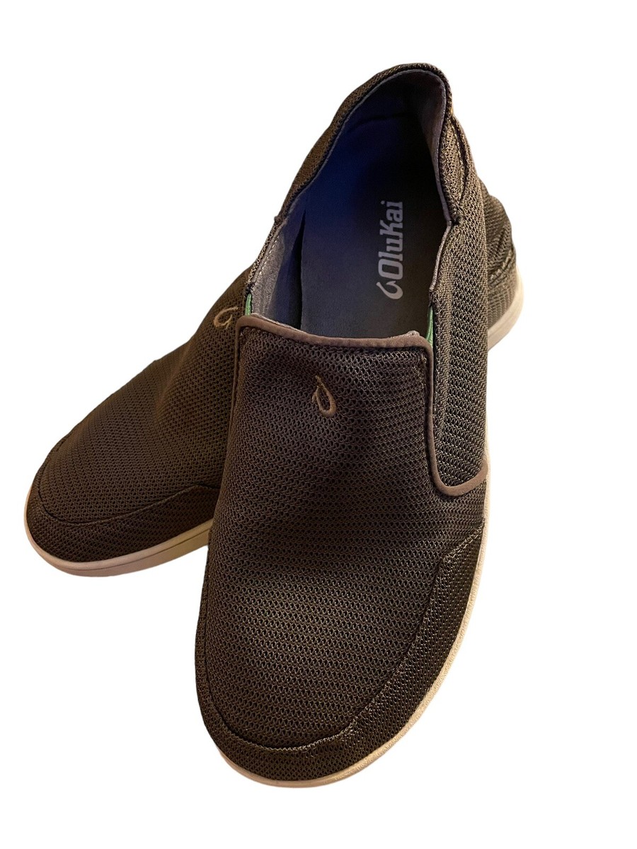 OLUKAI Nohea Mesh Men’s Shoe | Mustang Brown/ Lime Peel | Size 12 | 10188-13AP Buy Men main image 4