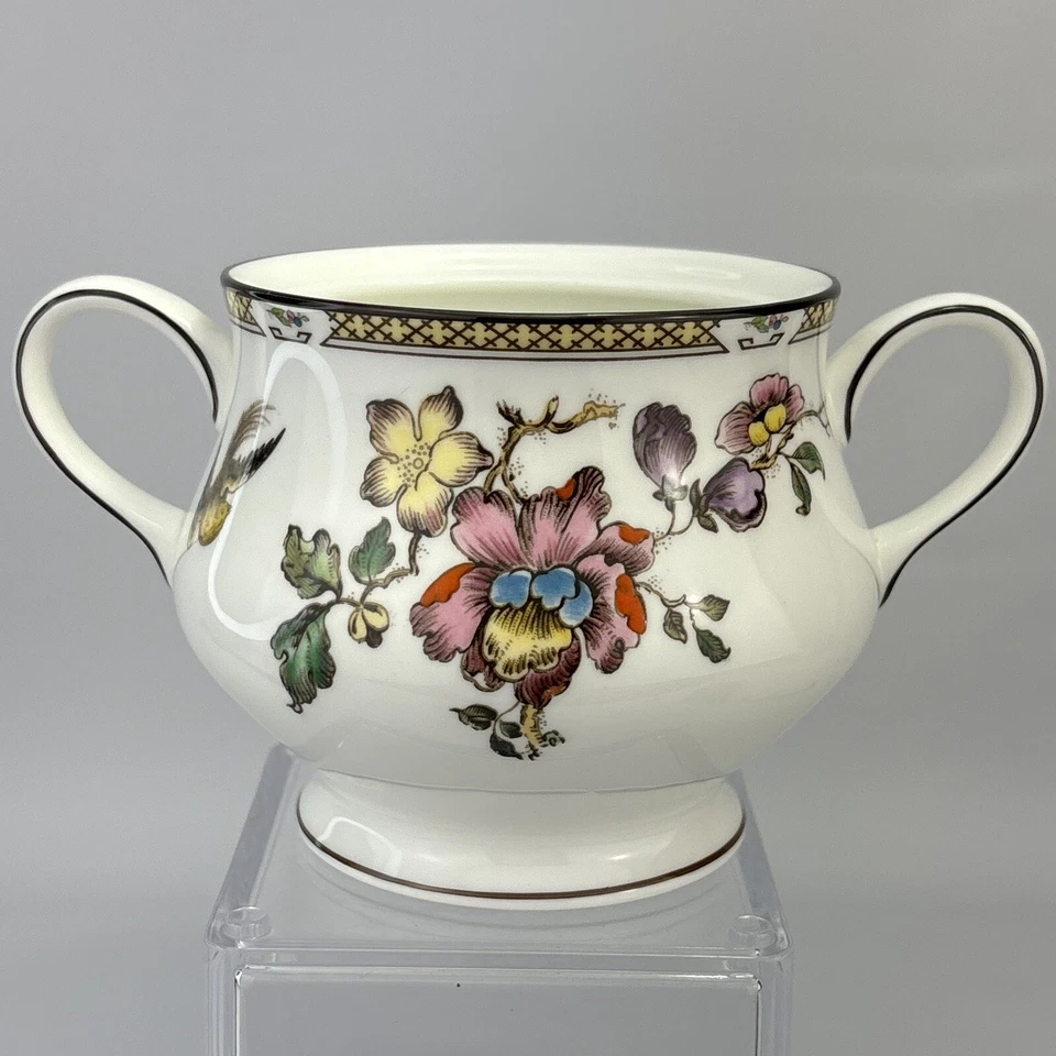 Wedgwood 骨瓷燕黄棕色糖碗无盖 - 英国制造 — 第 4/4 张图片