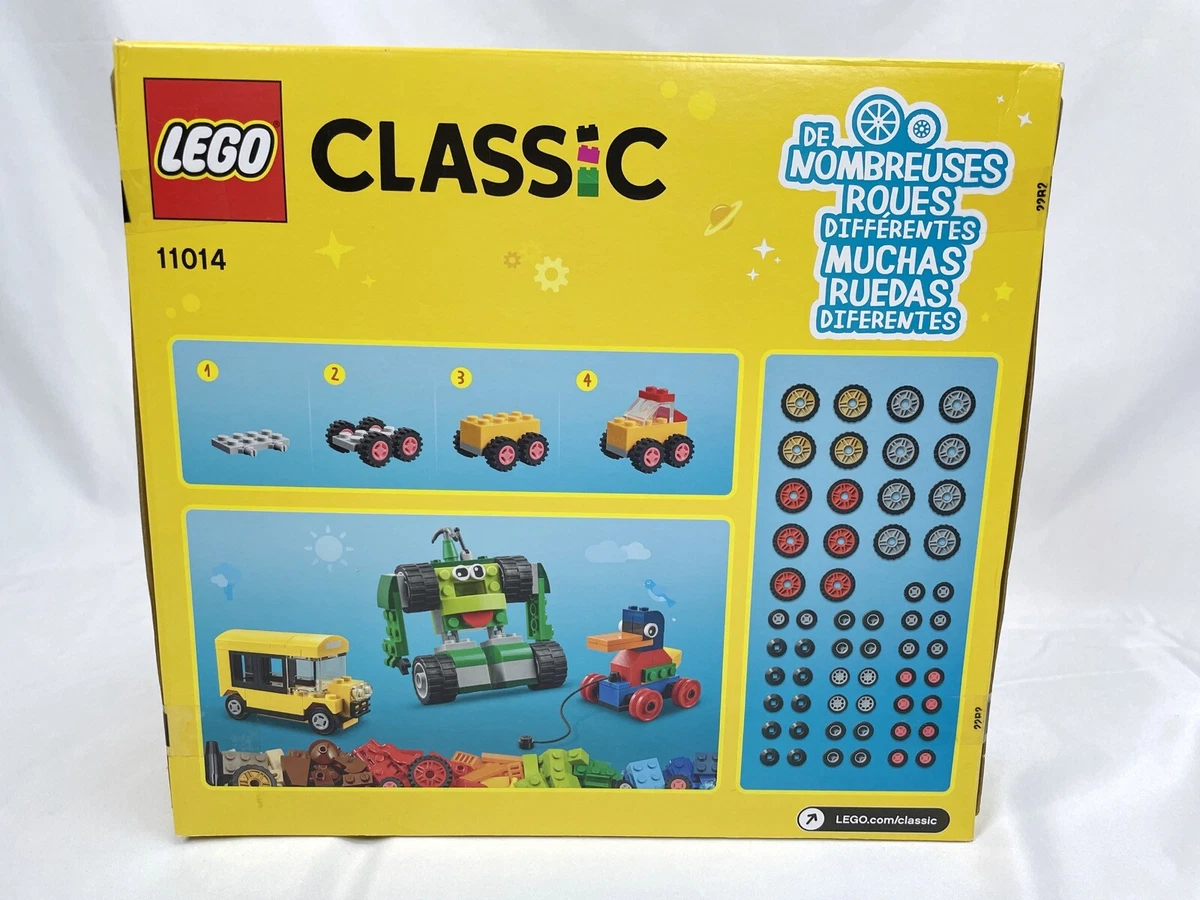 LEGO® Classic Bricks and Wheels 11014 Kids' Building Kit (653 Pieces)