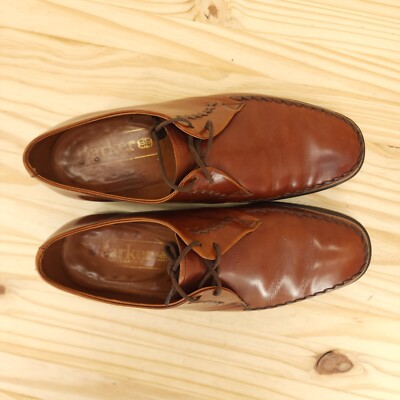 Barker Earls Barton Men\'s Derby Oxfords Sz 8.5 Brown Leather Moc Toe Dress Shoes Barker Earls Barton Men main image 3