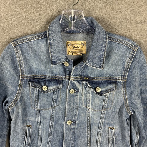 Vintage Y2K Polo Ralph Lauren Denim Jacket Youth Size 12 - Picture 2 of 13