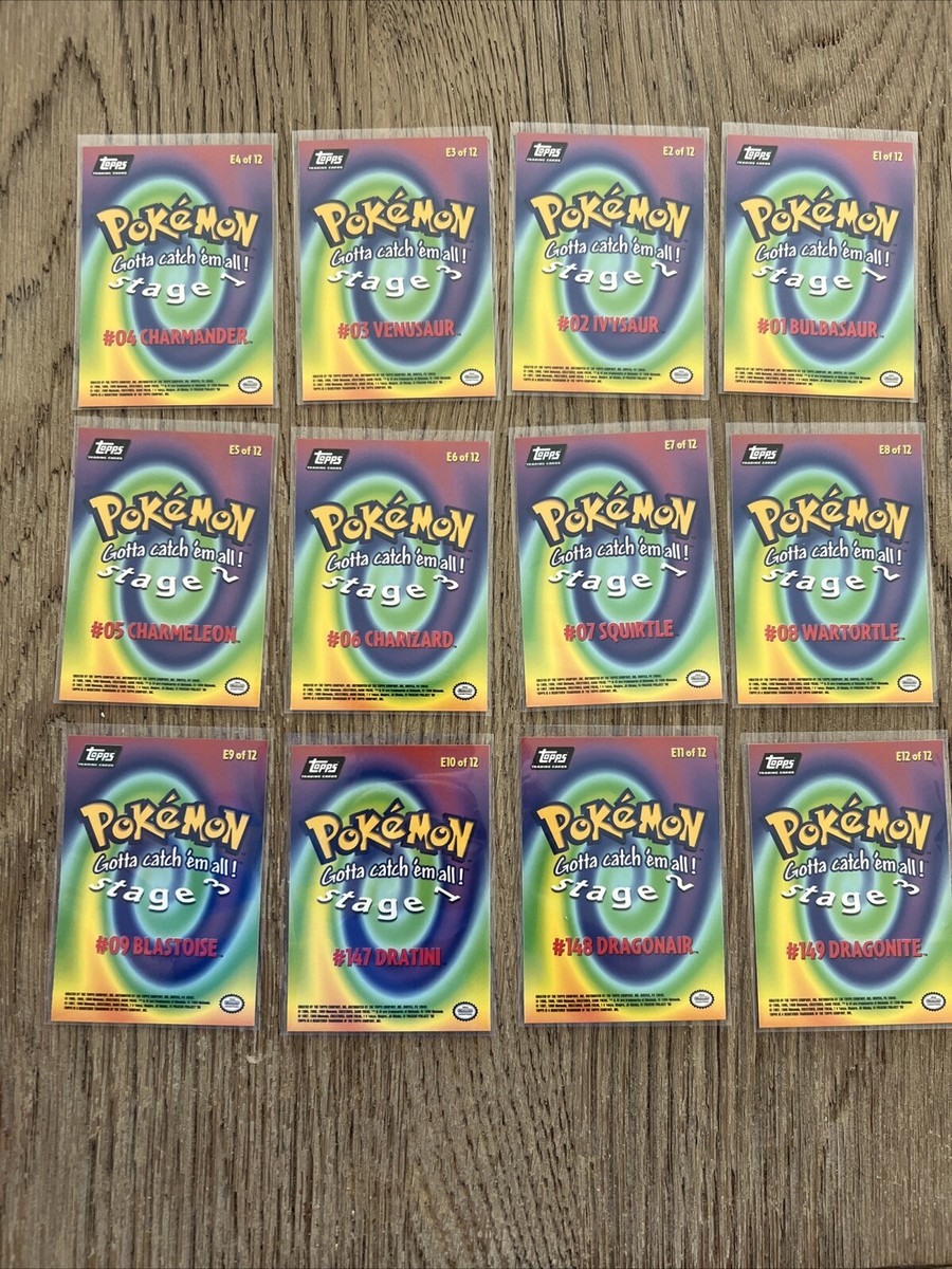 Topps 1999 Pokemon Cards Stage 1-3 (FULL SET) | eBay