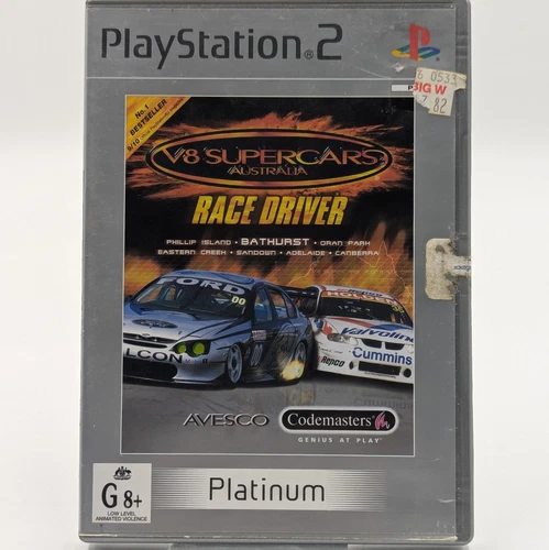 V8 Supercars Australia Race Driver Platinum PlayStation 2 PS2 PAL With Manual