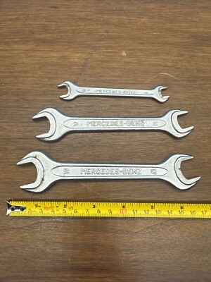 Mercedes-Benz Unior DIN 895 Open Ended Wrenches Lot Of 3