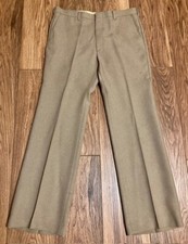 Vintage USA 70's Men's LEVI'S Panatela Tan Disco Slacks Leisure Pants 35 x 32