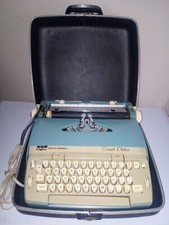 Vintage Smith Corona Coronet Electric Typewriter Working with Hard Case & Key thumbnail