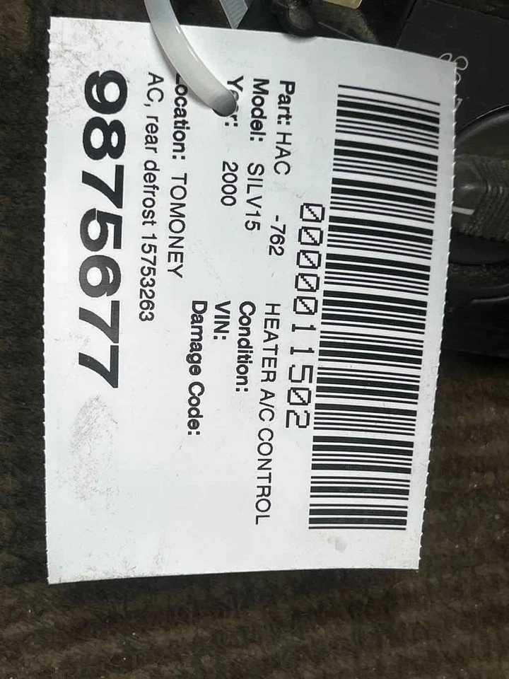 Fits 1999-02 Chevy Silverado Heater A/c Control OEM:15753263 - Изображение 4 из 4