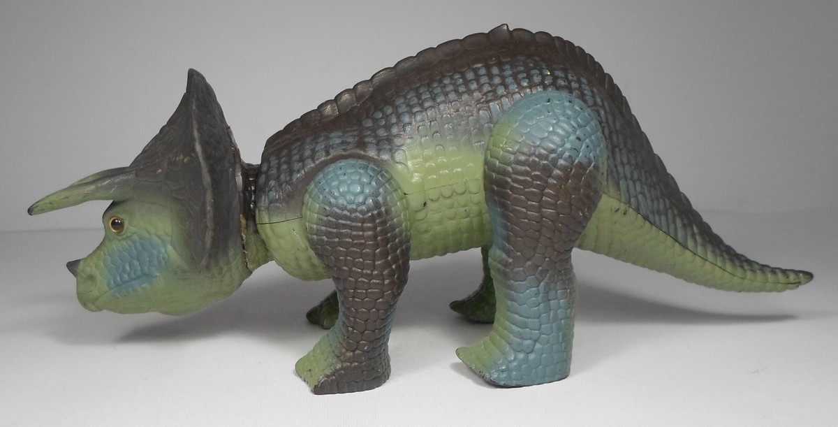 TYCO VTG 1988 DINO RIDERS TRICERATOPS 11'' DINOSAUR FIGURE
