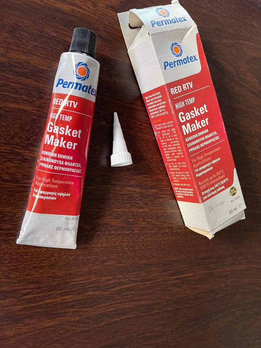Permatex 81160 high temp red RTV silicone gasket maker 3oz tube