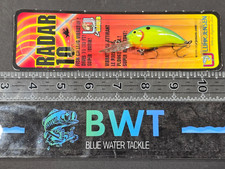 Pre-Rapala Luhr Jensen TD-10 Radar Crankbait: Crystal Chartreuse Blue  *NIB*