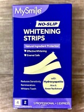 MySmile NO-SLIP Whitening Strips 2 Treatments Each Pack 4 Strips Total  NIB 