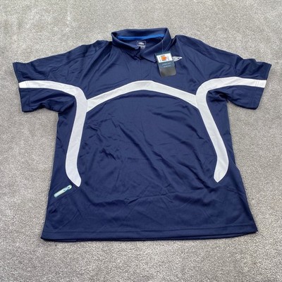 Umbro SX Poly Polo Shirt Men's XL Dark Navy White Soccer Training