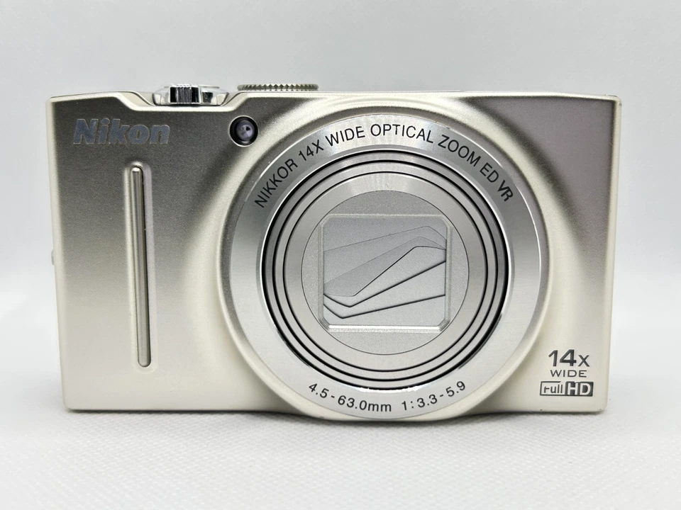 [Near Mint] Nikon COOLPIX S8200 Silver Digital Camera 16.1MP 14x zoom From Japan - Image 3 of 4