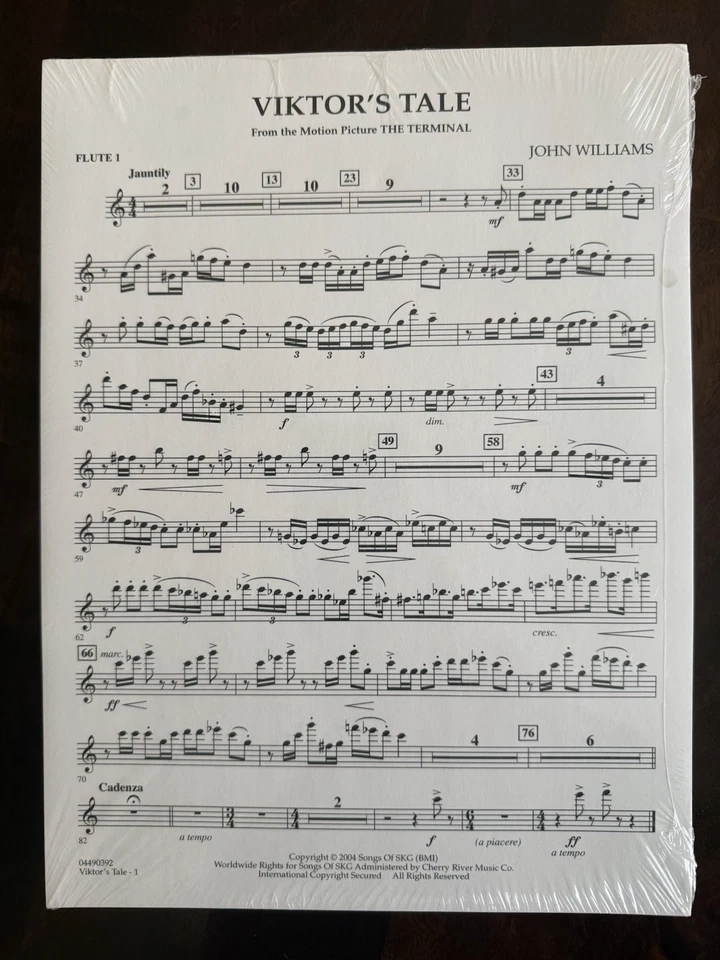 Viktor's Tale for solo clarinet and orchestra, John Williams - Signature Edition - Image 4 of 4