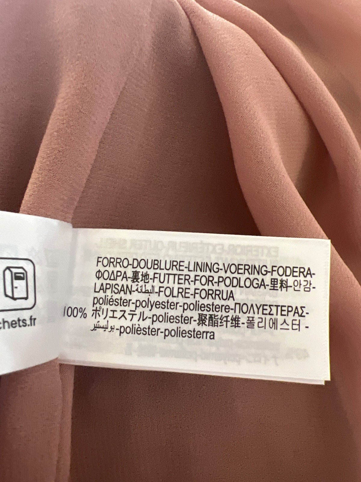 Zara Wrinkle Effect Elastic Waist Pale Pink Lined Midi Skirt image 8