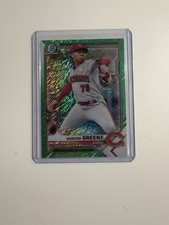 2021 Bowman Chrome - Prospects Hunter Greene Green Shimmer Refractor Reds /99