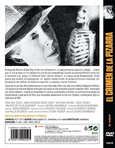 El Crimen de la Pizarra [DVD] (1934) Murder on the Blackboard - Imagen 3 de 4