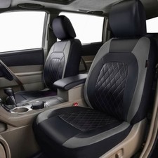 9 Pieces Car Seat Covers Universal PU Leather Seat Protector Full Set Autom OOYP