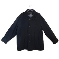 Steve Barrys Woolly Mammoth Black Button-Up Jacket XXL