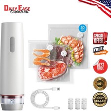 Compact Wireless Vacuum Sealer with Visible Tank & 30 BPA Free Bags
