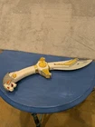 94 Vintage 17" Power Rangers Bandai White Gold saba sword dagger