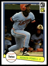 Hosken Powell 1982 Donruss #228 Twins MLB READ FREE SHIPPING AutographDen