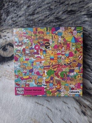 Gibsons bunte Kuchen mit Gesichtern 1000 Stück Puzzle