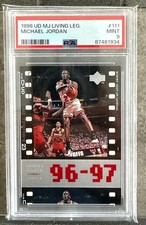 1998 UPPER DECK MJ LIVING LEGEND #111 MICHAEL JORDAN PSA 9 SUPER LOW POP