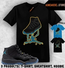 Shirt Match AJ 11 Gamma Blue 2025 Sneaker Matching Tee Drip Dripping 11s T-Shirt