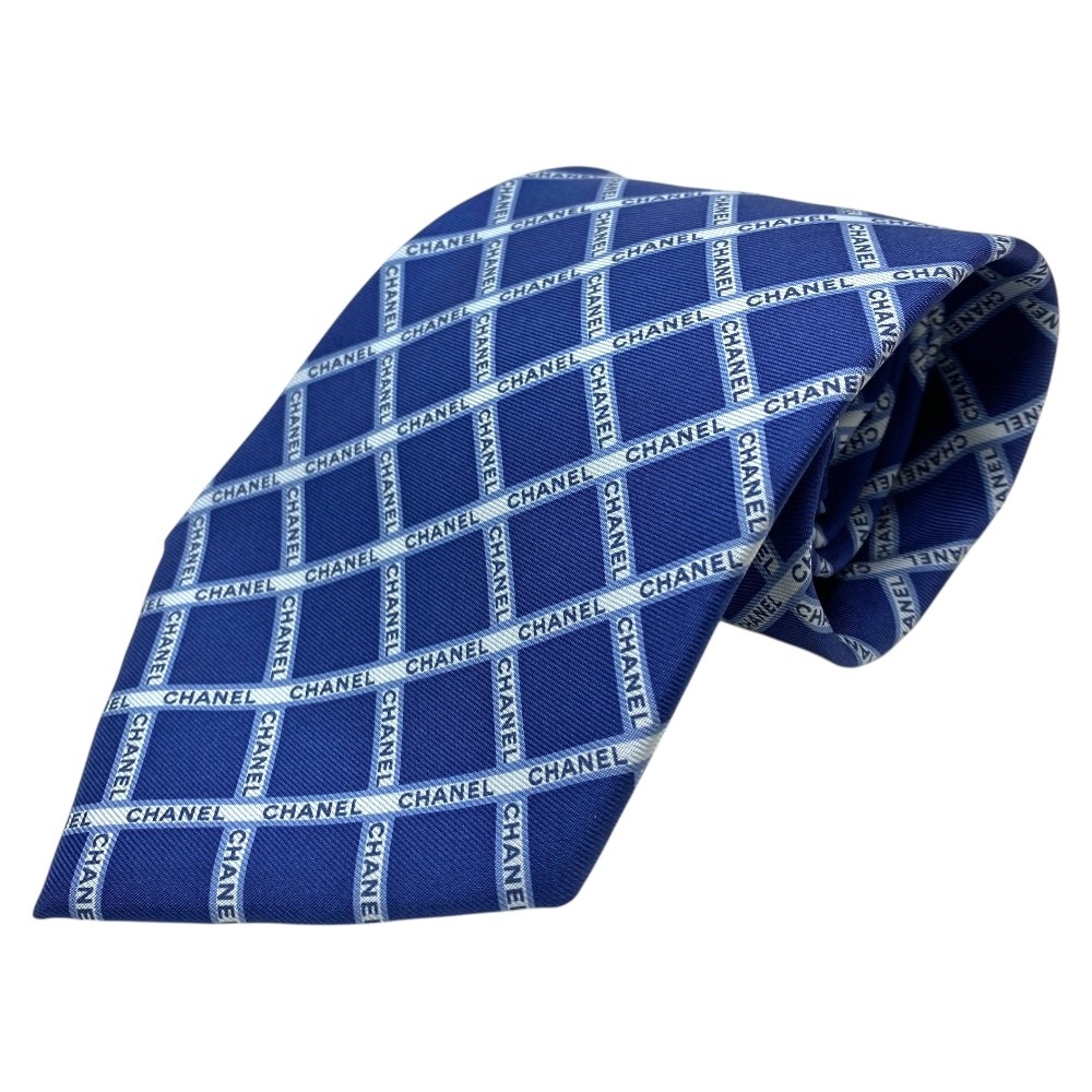 Chanel Tie Loop Regular Accessories Plaid Logo Si… - image 1
