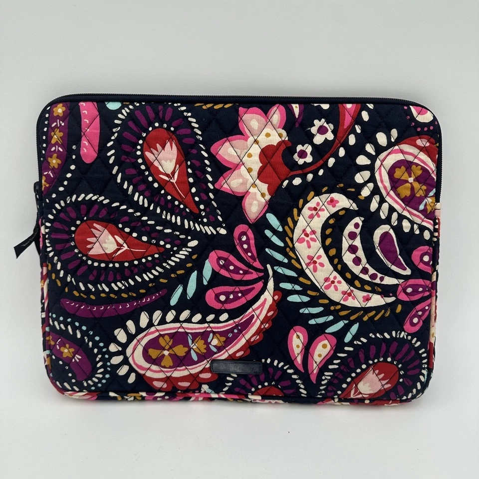 Vera Bradley ноутбука рукав пейсли цветочный выстеганный планшет для переноски чехол 14 x 11 - Изображение 2 из 4