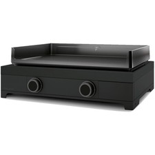 Plancha gaz FORGE ADOUR modern G 60 A N noir 2 brûleurs à poser, 60.5x42 cm