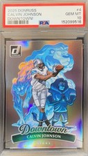 2025 Panini Donruss Downtown Calvin Johnson #4 - Detroit Lions Gem Mint PSA 10
