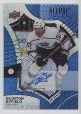 2021-22 Upper Deck Allure Rookies Blue Line 34/35 Quinton Byfield #150 Auto 1b2x