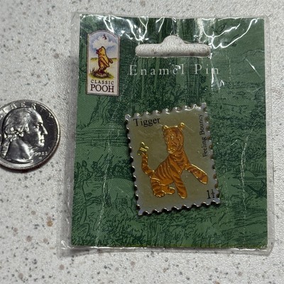 NEW Classic Winnie The Pooh Tigger Bouncy USPS Postage Stamp Pin Pinback #50857